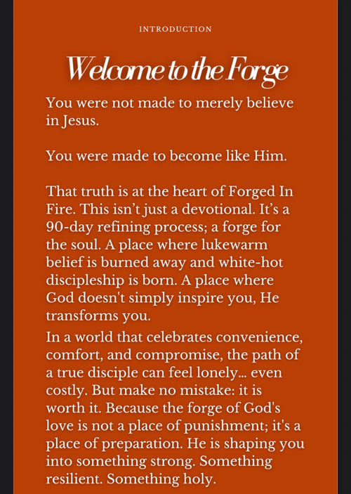 Forged In Fire: 90 Days Toward A Life Formed In Christ