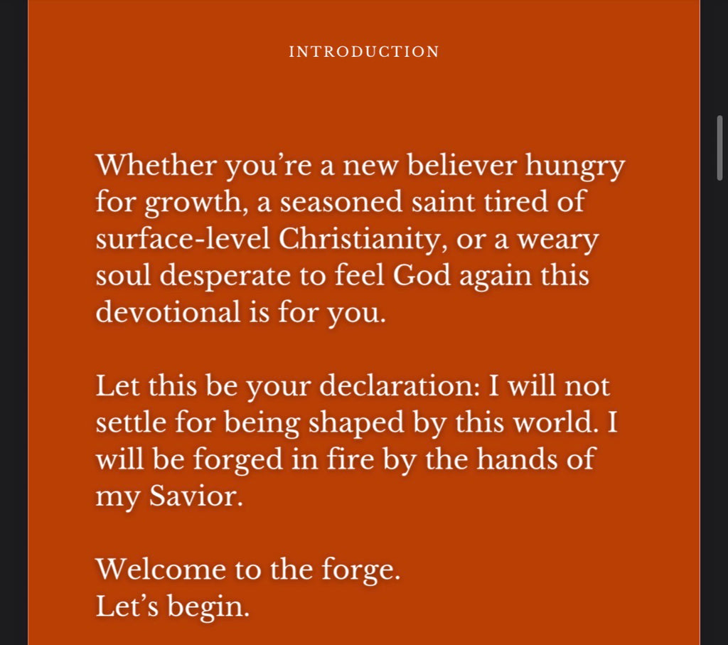 Forged In Fire: 90 Days Toward A Life Formed In Christ
