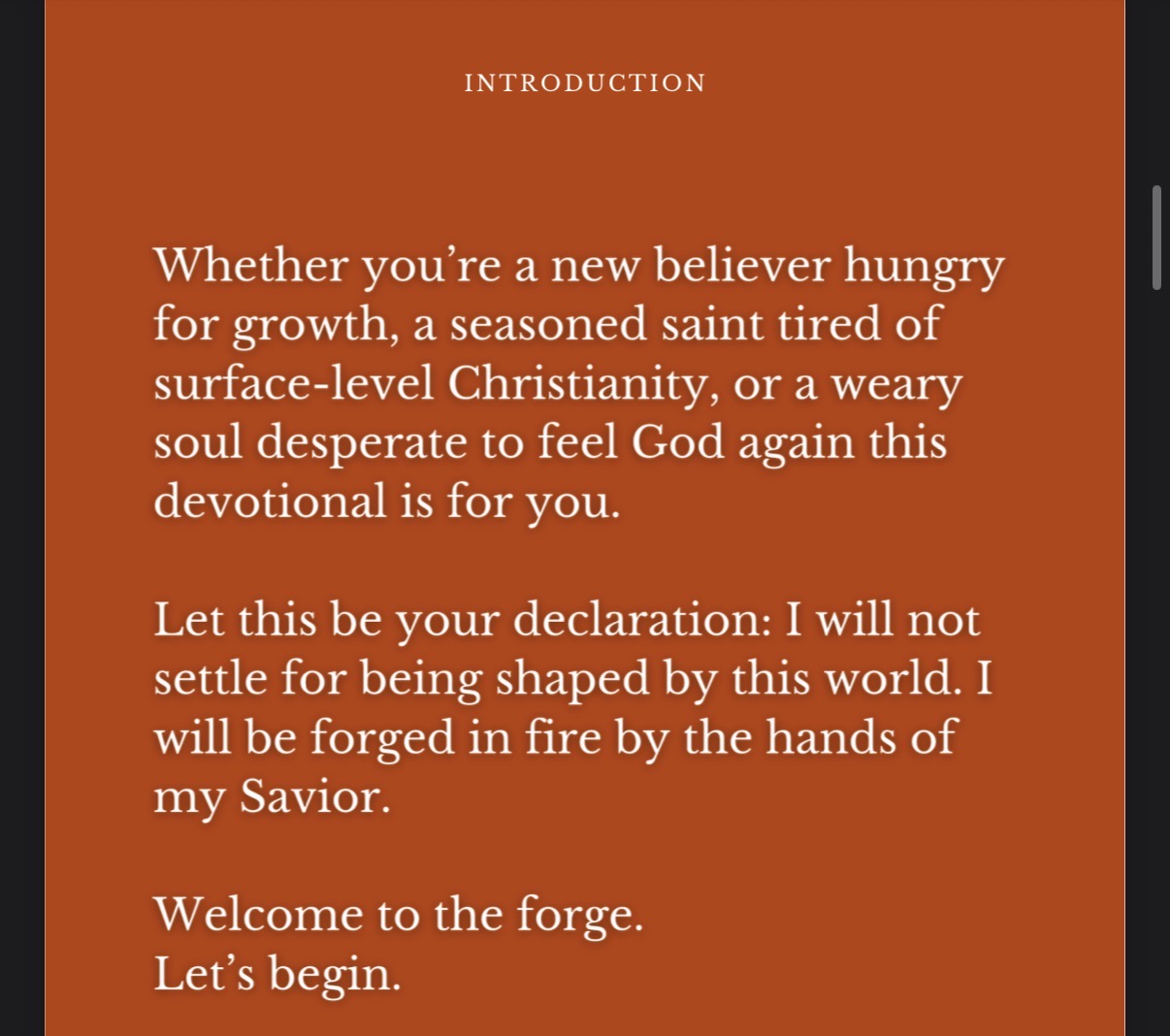 Forged In Fire: 90 Days Toward A Life Formed In Christ